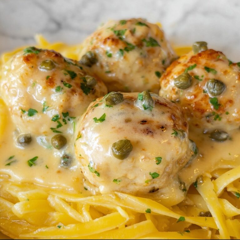 Chicken Piccata Meatballs Recipe