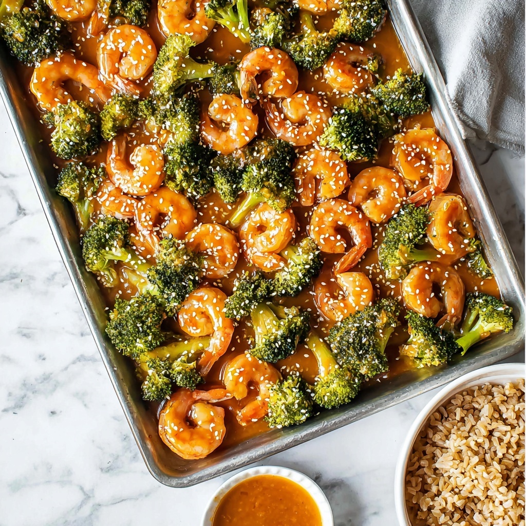 Sheet Pan Honey Garlic Shrimp and Broccoli Recipe - Recipe Image