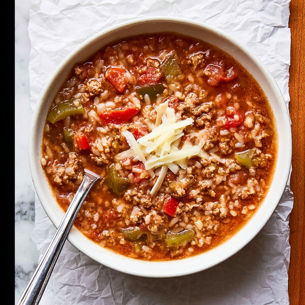 Instant Pot Stuffed Pepper Soup Recipe - Recipe Image