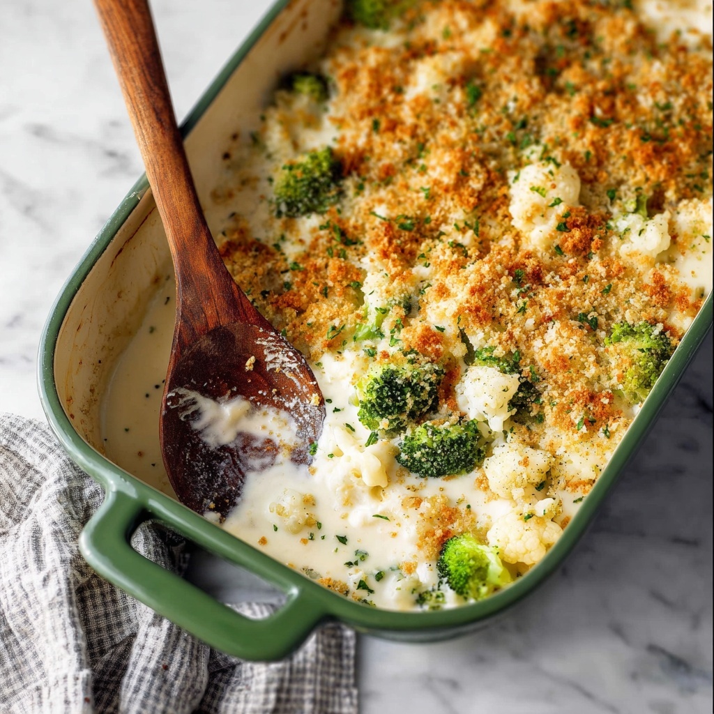 Broccoli Cauliflower Casserole Recipe - Recipe Image