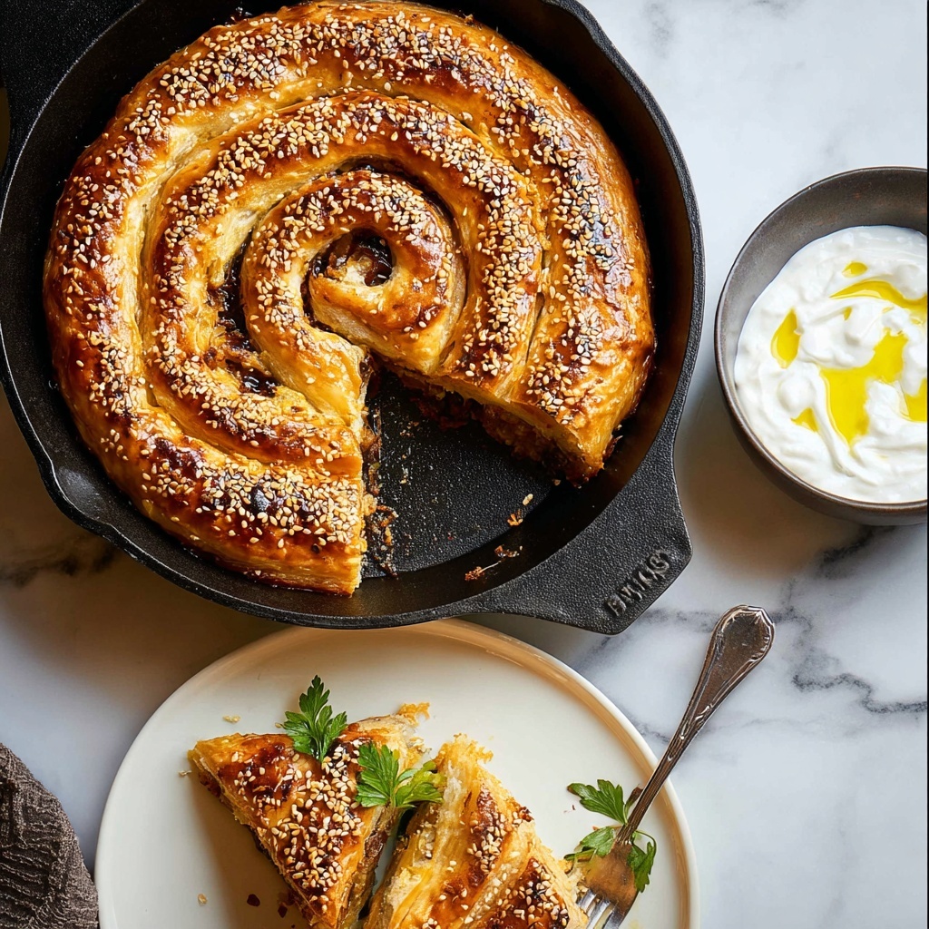 Lamb Borek with Spiced Ground Lamb and Phyllo Pastry Recipe - Recipe Image