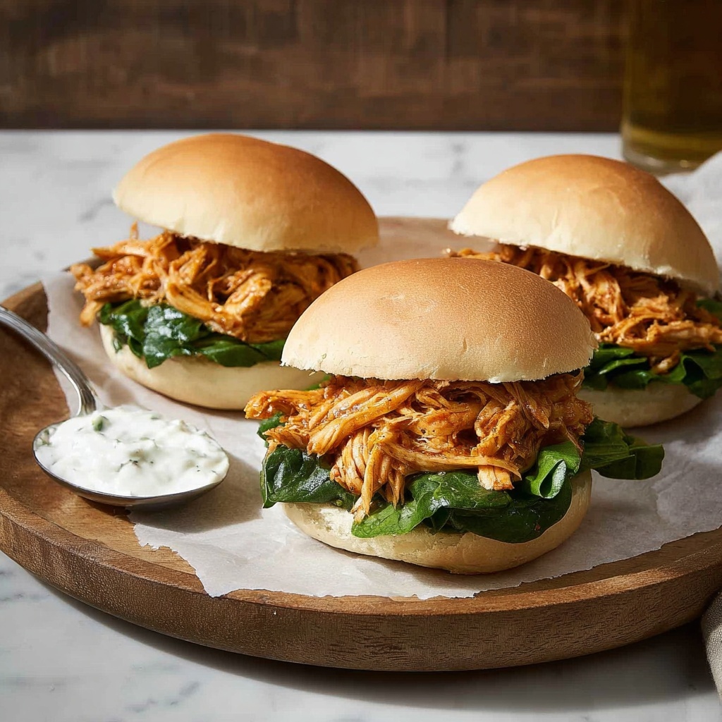 Slow Cooker Honey Buffalo Chicken Sliders Recipe - Recipe Image