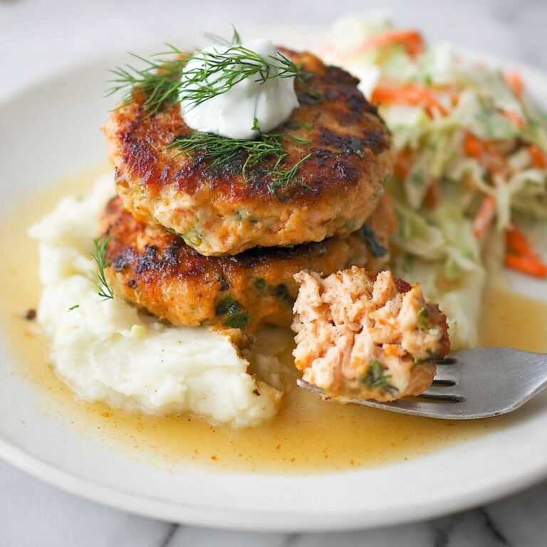 Baked Salmon Patties with Dill and Parmesan Recipe