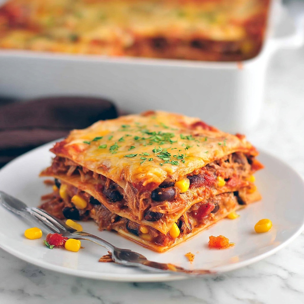 Mexican Lasagna Enchilada Stack Recipe - Recipe Image