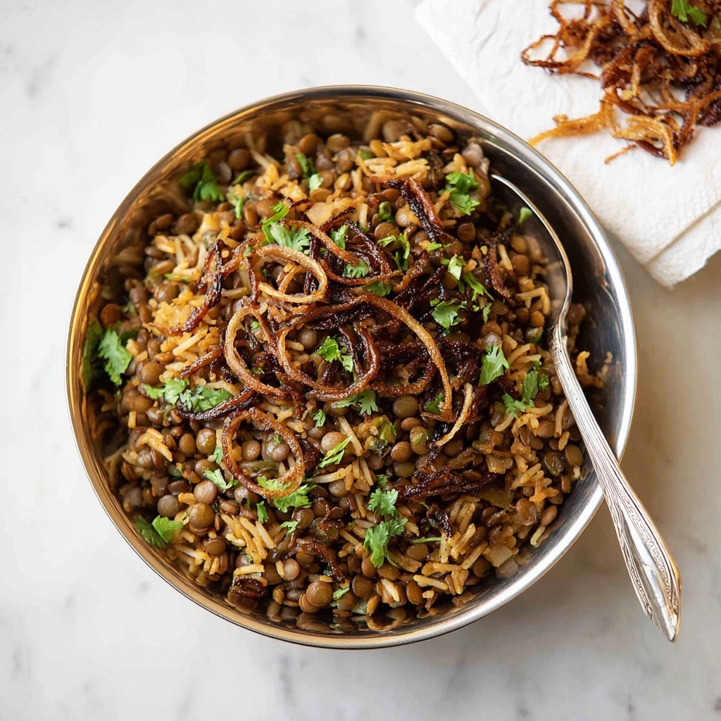 Middle Eastern Lentil and Rice (Mejadra) Recipe - Recipe Image