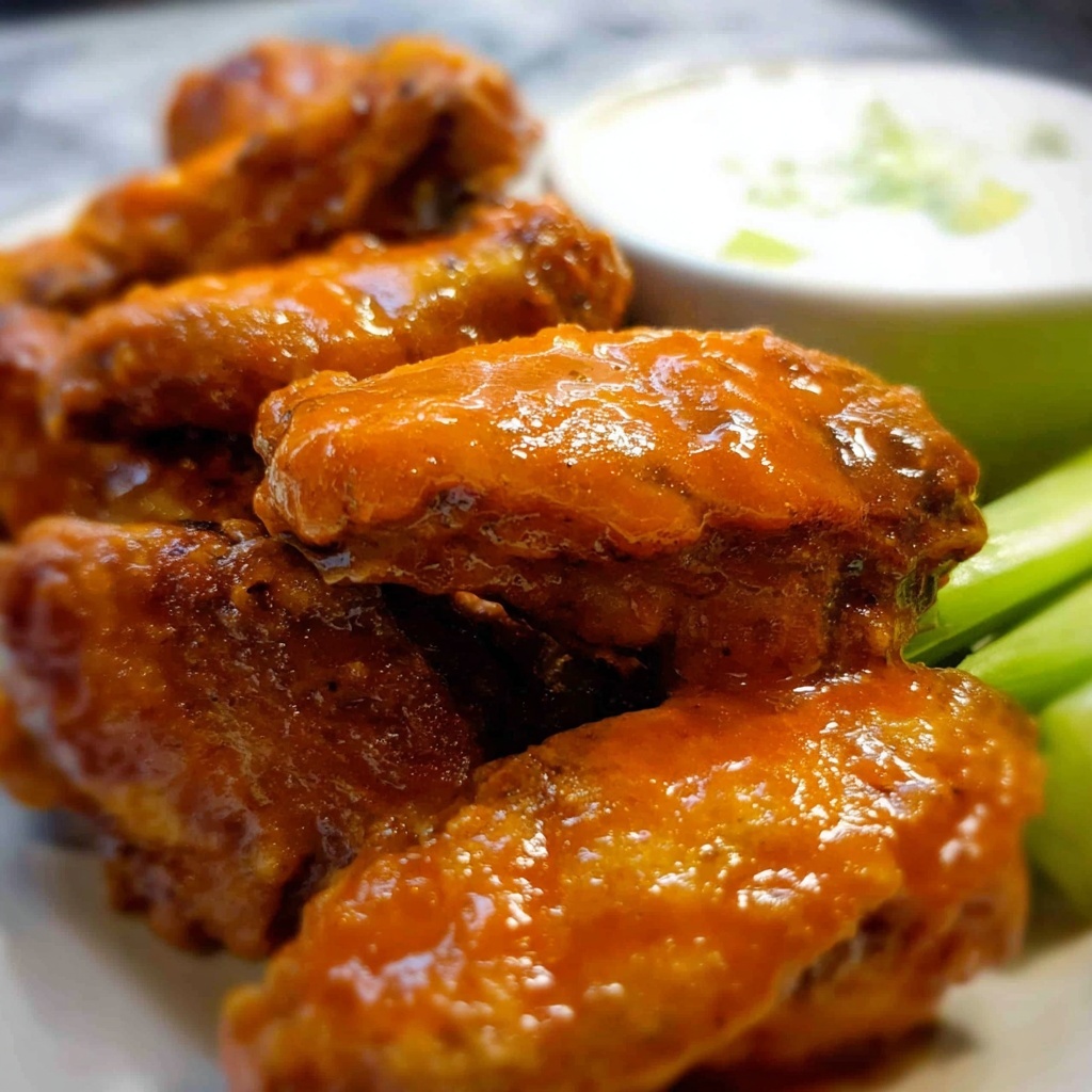 Truly Crispy Oven Baked Buffalo Wings Recipe - Recipe Image