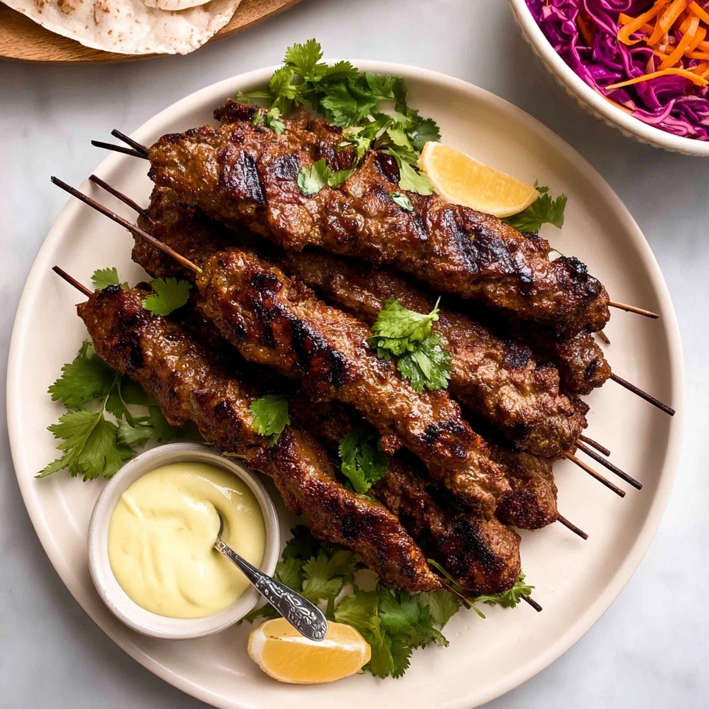 Lamb Koftas with Yoghurt Dressing Recipe - Recipe Image