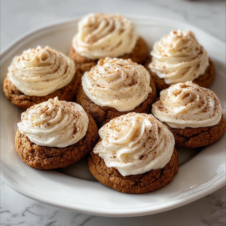 Soft Pumpkin Cookies with Cinnamon Frosting Recipe