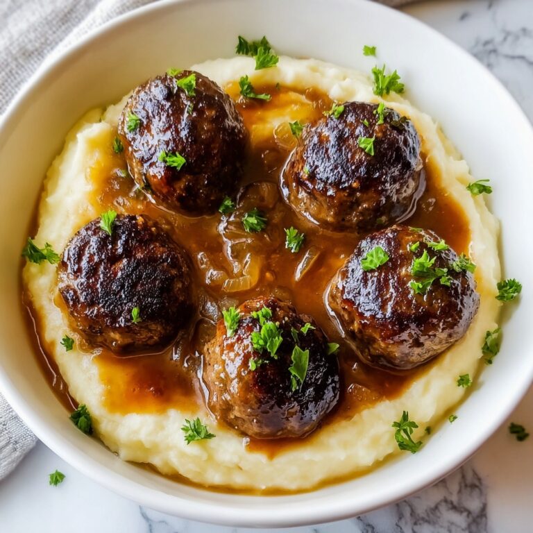 Slow Cooker Salisbury Steak Meatballs Recipe