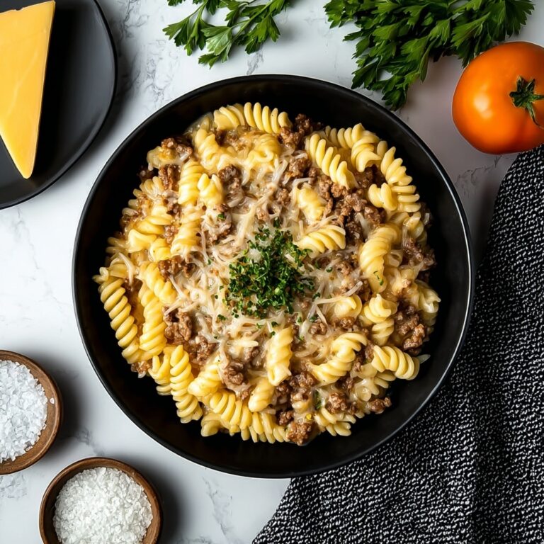 Stovetop Creamy Ground Beef Pasta Recipe