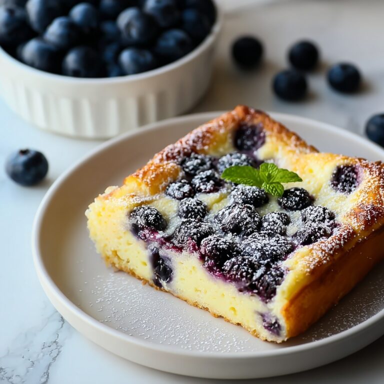 Cottage Cheese Blueberry Bake Recipe