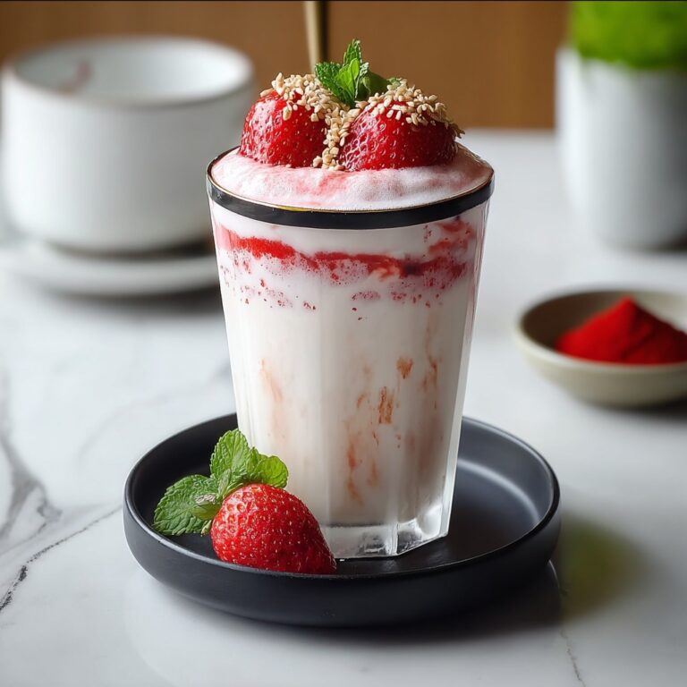 Cafe Style Korean Strawberry Milk Recipe