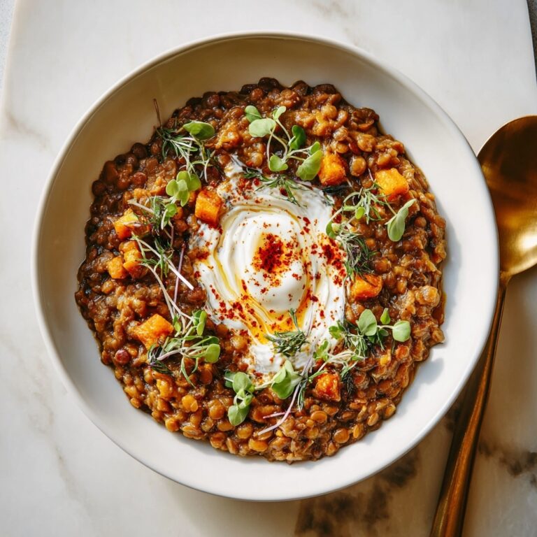 Rich Mediterranean Creamy Lentils Recipe