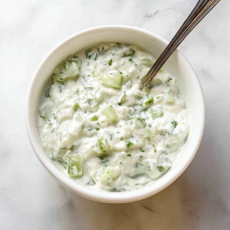 Creamy Tzatziki with Fresh Mint and Cucumbers Recipe
