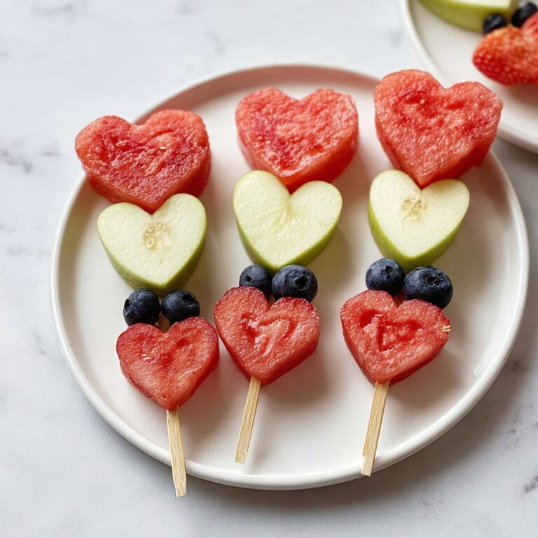 Heart-Shaped Fruit Skewers Recipe