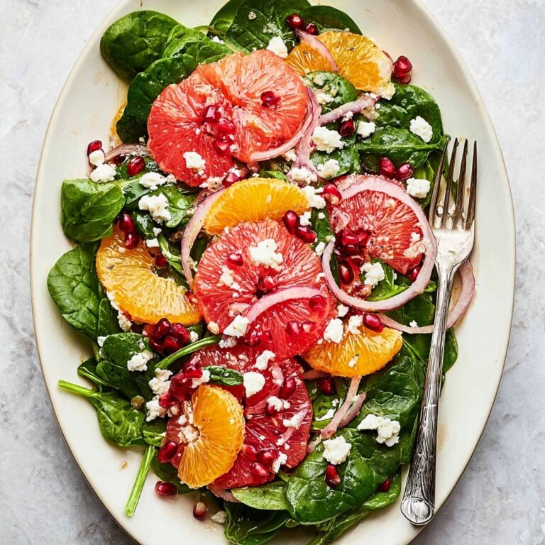 Fresh Citrus and Feta Salad with Pomegranate Seeds Recipe