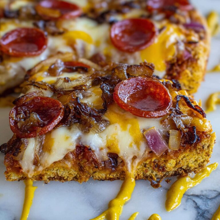 Leftover Hot Dog Pizza with Caramelized Onions Recipe
