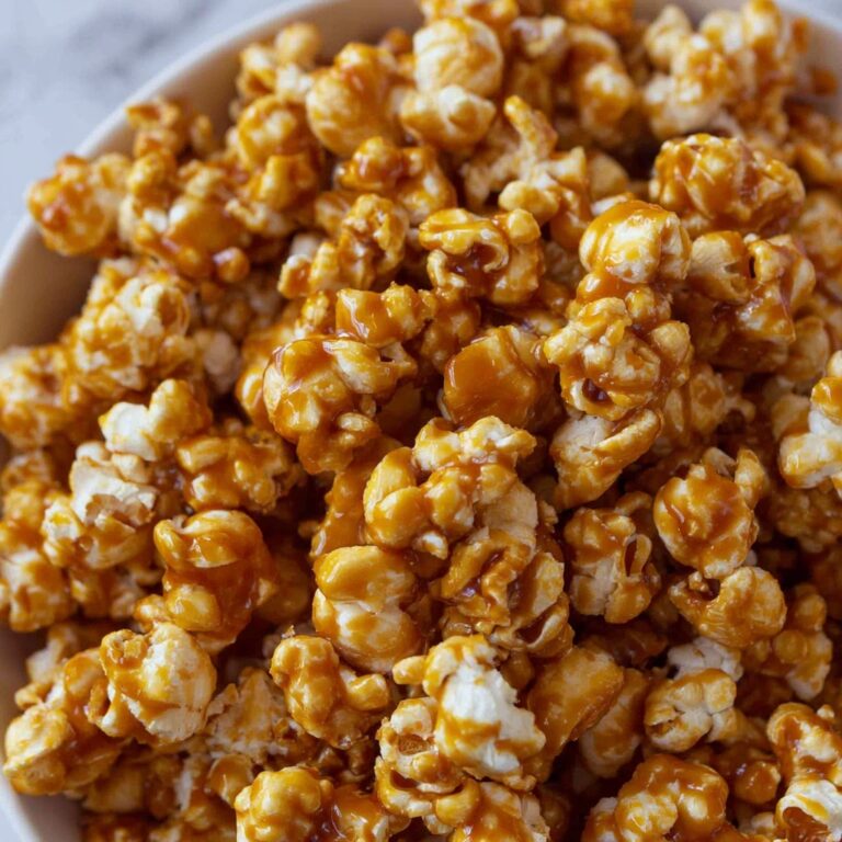 Minute Caramel Popcorn in the Microwave Recipe