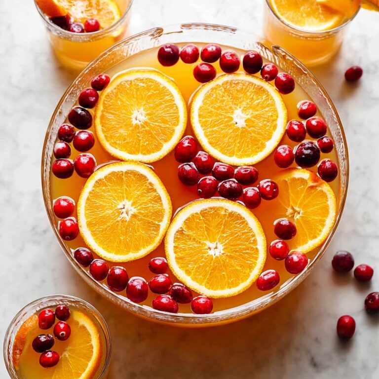 Holiday Cranberry-Orange Sparkler Punch Recipe