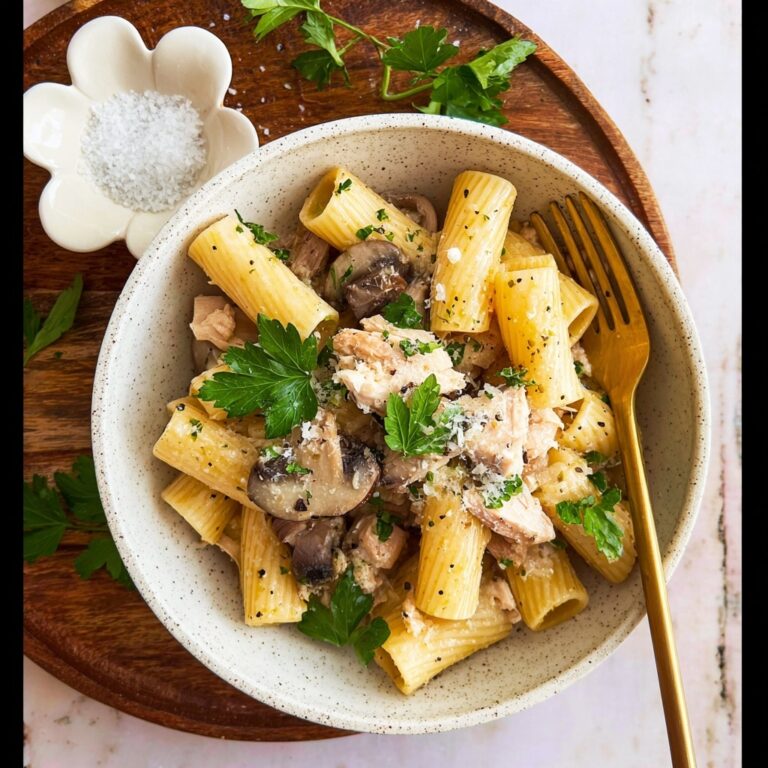 Creamy Chicken and Mushroom Pasta Recipe