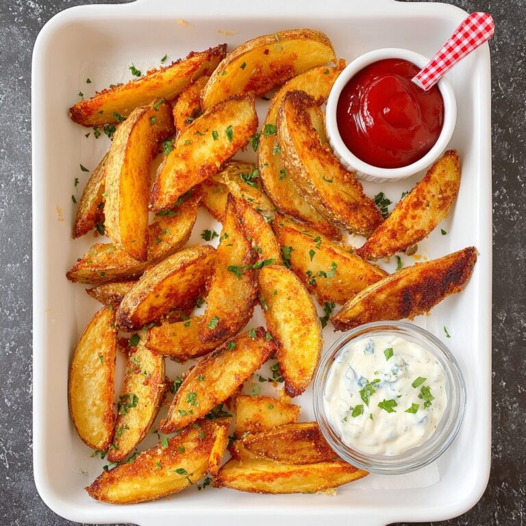 Crispy Parmesan Potato Wedges Recipe