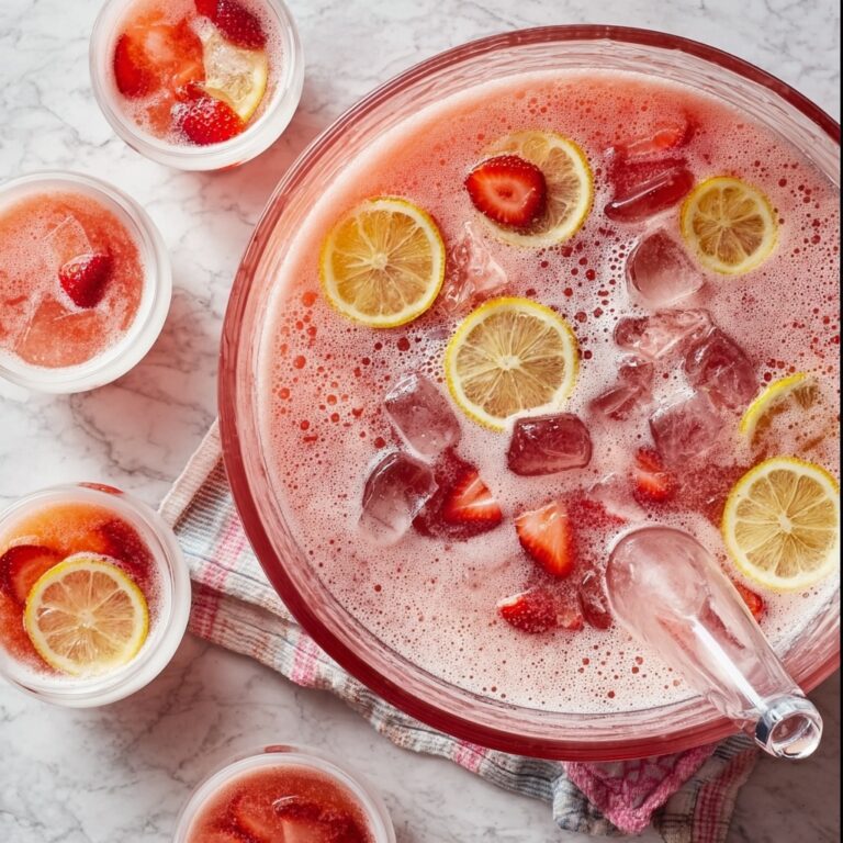 Strawberry Lemonade Party Punch Recipe