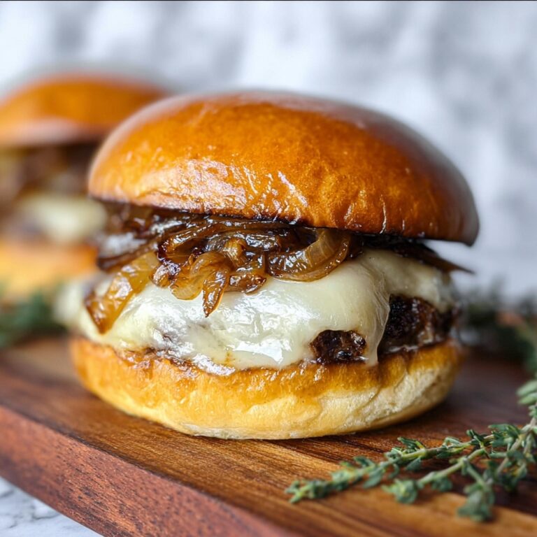 Grilled Onion Swiss Burgers Recipe
