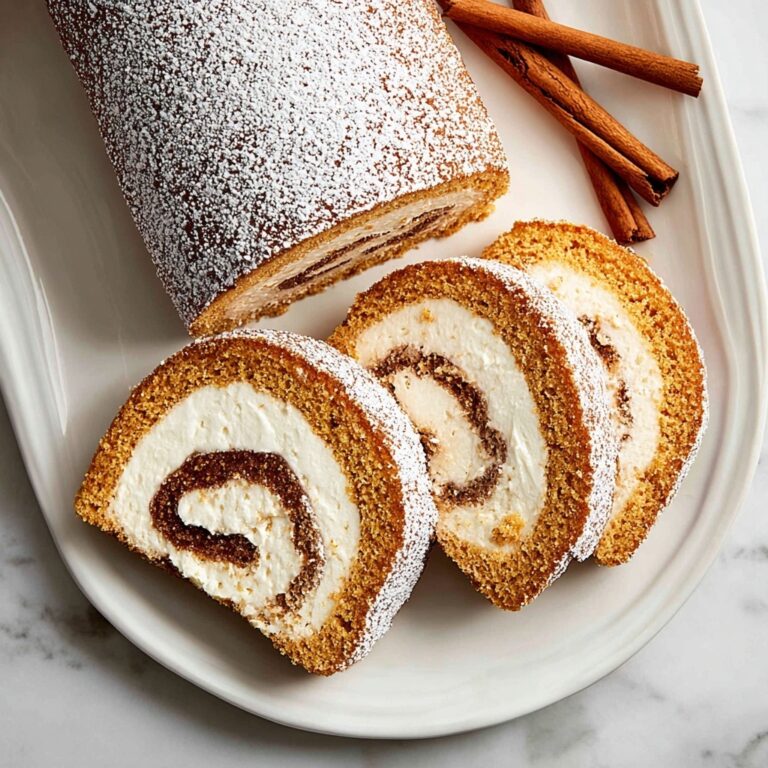 Pumpkin Roll with Cream Cheese Frosting Recipe