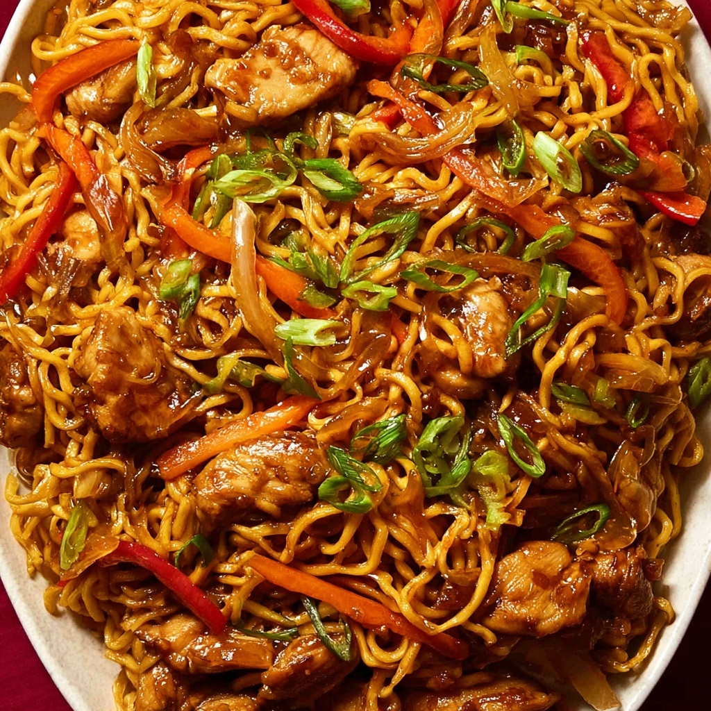 Chicken Vegetable Ramen Noodles Recipe - Recipe Image