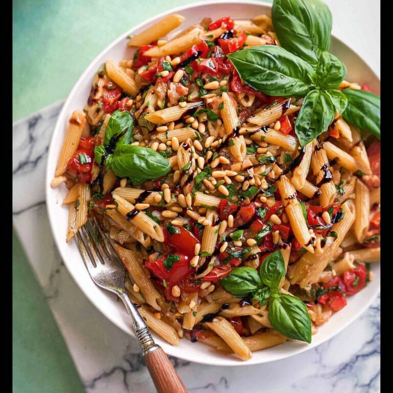 Bruschetta Summer Pasta Salad Recipe
