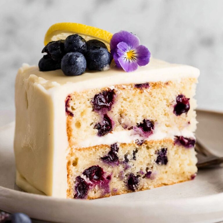 Blueberry Cake with Lemon Frosting Recipe