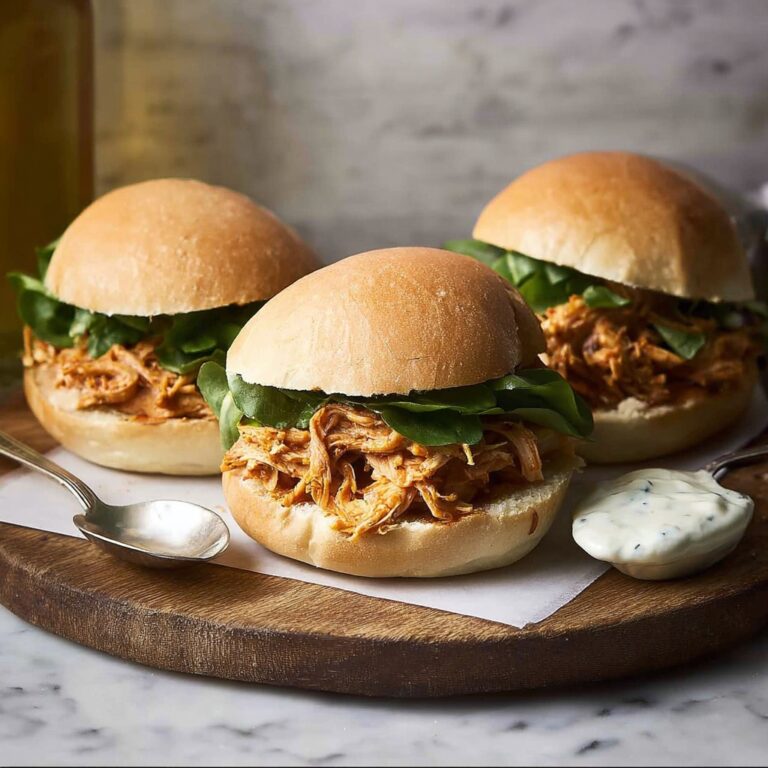 Slow Cooker Honey Buffalo Chicken Sliders Recipe
