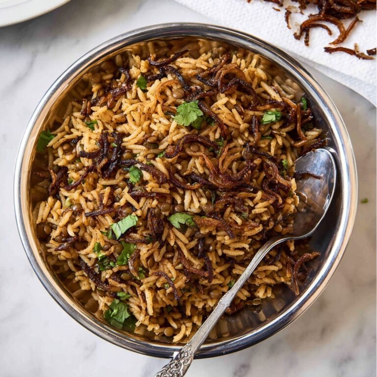 Middle Eastern Lentil and Rice (Mejadra) Recipe
