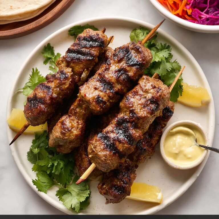 Lamb Koftas with Yoghurt Dressing Recipe