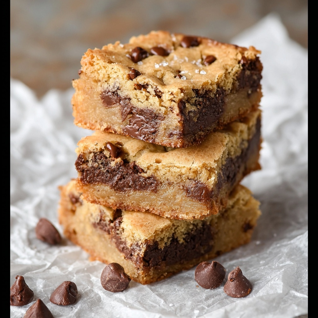 Salted Brown Butter Blondies Recipe - Recipe Image