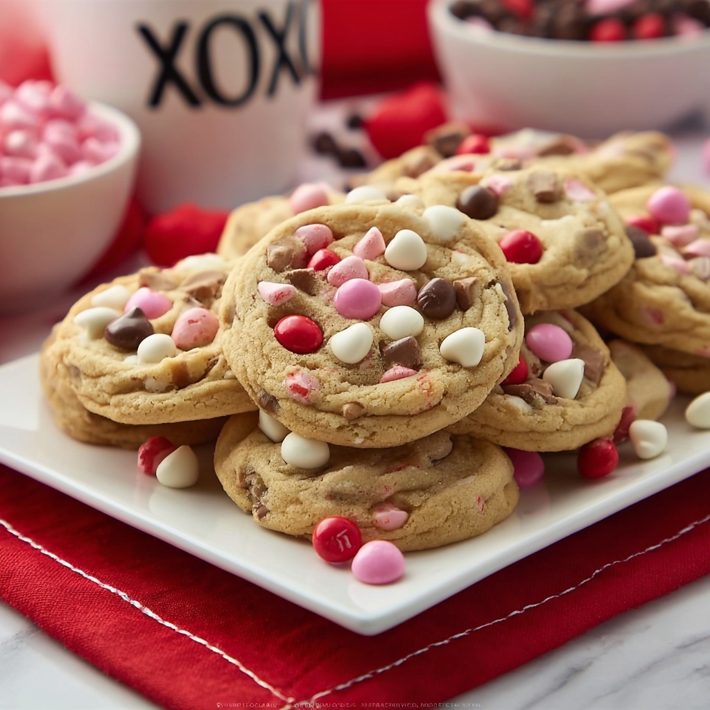 Valentine's Chocolate Chip Cookies Recipe - Recipe Image