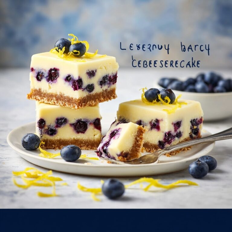 Blueberry Lemon Cheesecake Bars Recipe