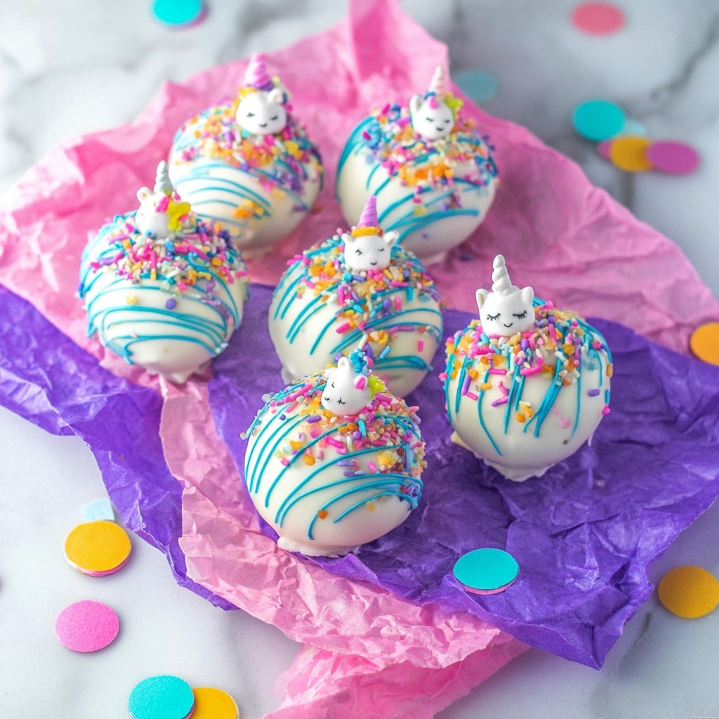 Unicorn Hot Chocolate Bombs Recipe - Recipe Image