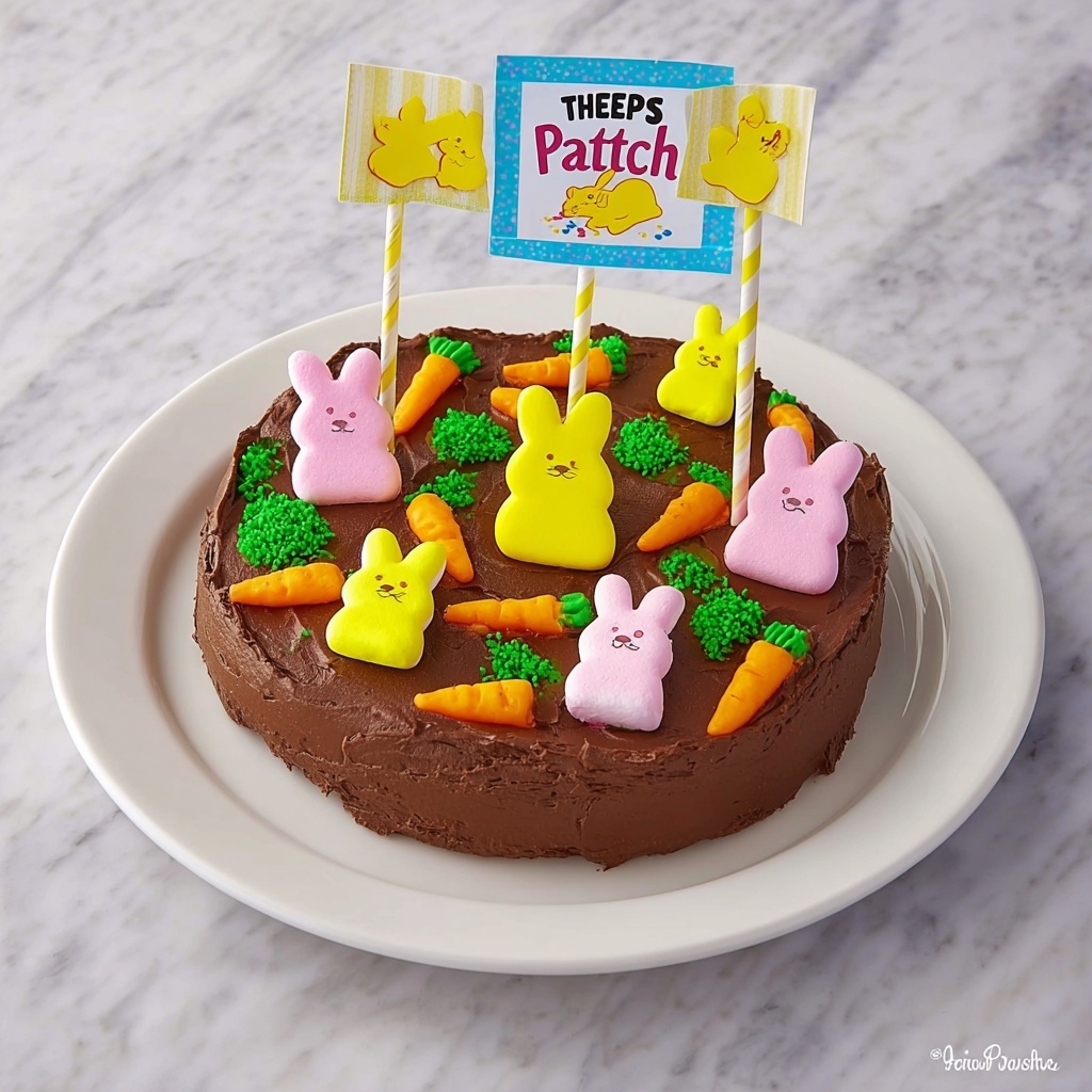 Bunny Peeps Brownies Recipe - Recipe Image