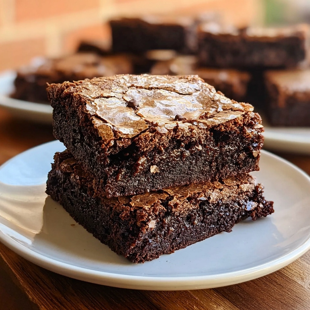 Indulgent Espresso Brownies: Fudgy Delight That Impresses Recipe - Recipe Image