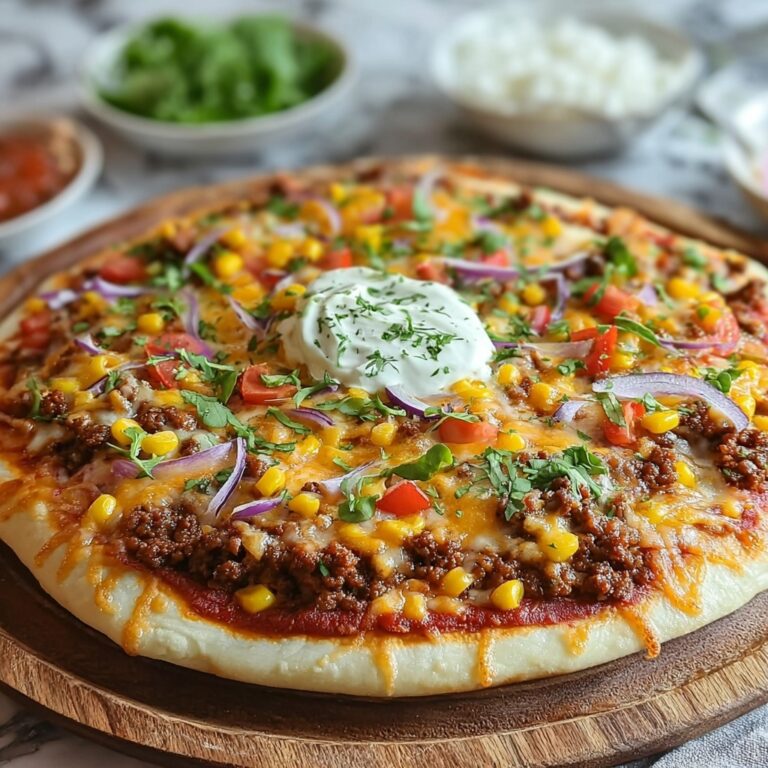 Irresistibly Easy Taco Pizza Appetizer for Game Day Fun Recipe