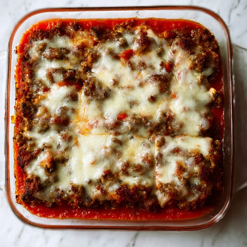 Irresistibly Hearty Ground Beef Zucchini Casserole Delight Recipe - Recipe Image
