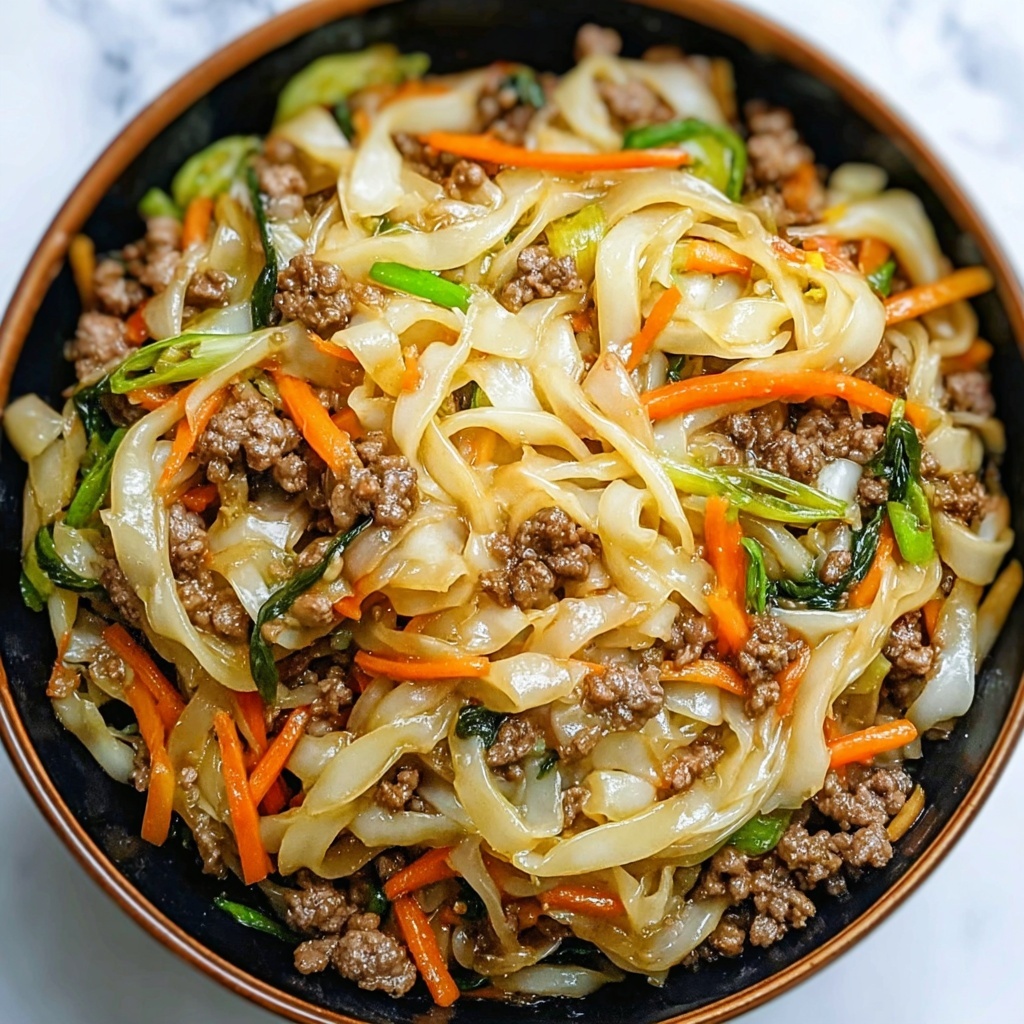 Savory Chinese Ground Beef and Cabbage Stir Fry in 25 Minutes Recipe - Recipe Image