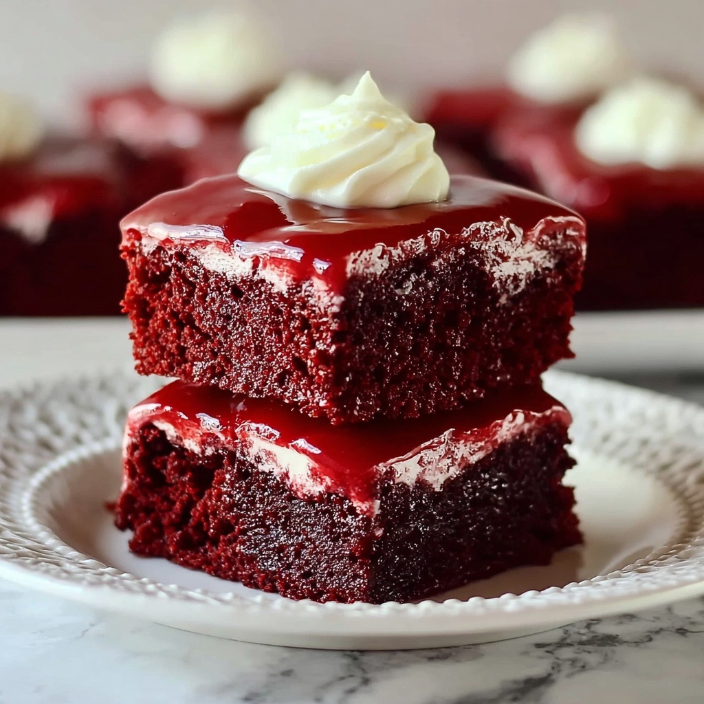 Irresistibly Fudgy Red Velvet Brownies Recipe for Chocolate Lovers Recipe - Recipe Image