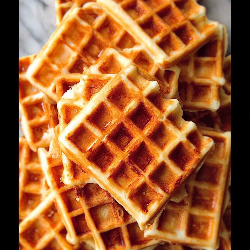 Fluffy Buttermilk Waffles Recipe - Recipe Image