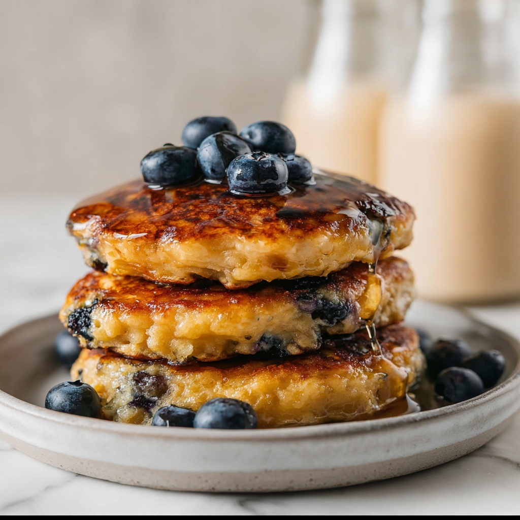 Blueberry Oatmeal Pancakes Recipe - Recipe Image