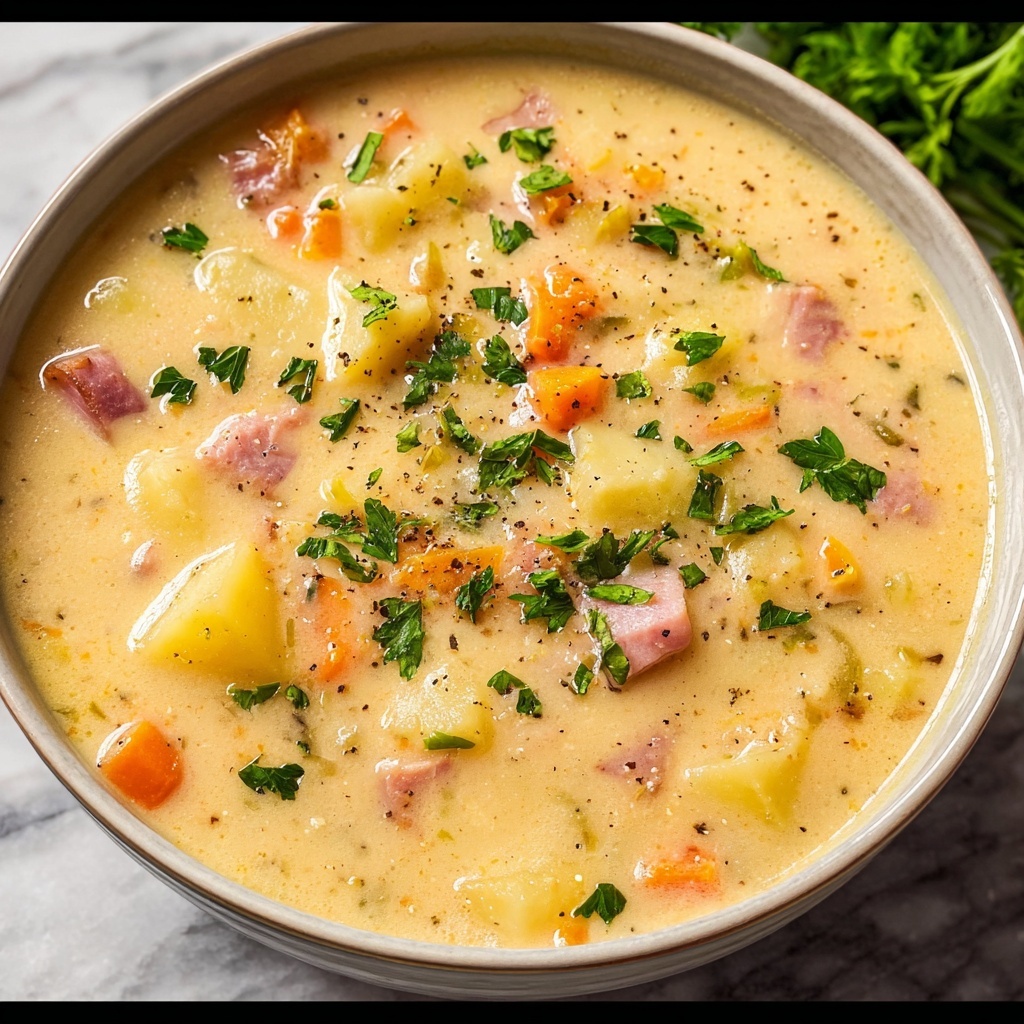 Creamy Ham and Potato Soup Recipe - Recipe Image
