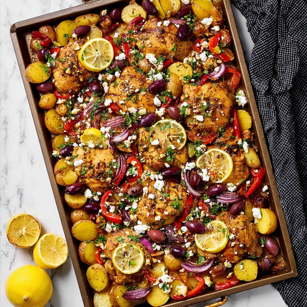 Sheet Pan Greek Chicken and Veggies Recipe - Recipe Image