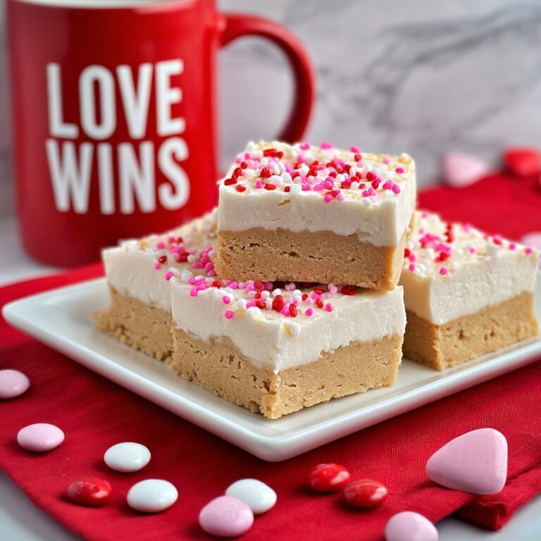 Valentine Snickerdoodle Cookie Bars Recipe