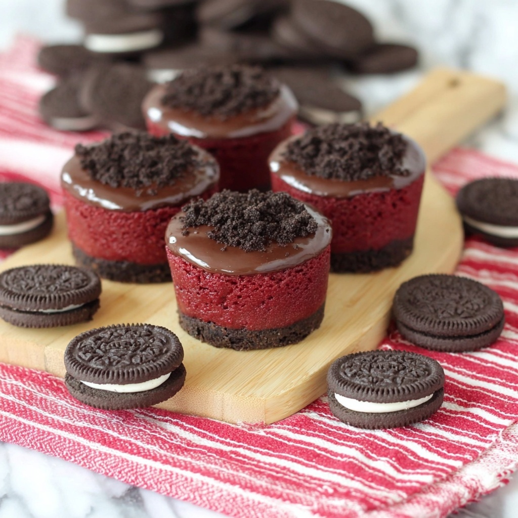 Mini Red Velvet Cheesecakes Recipe - Recipe Image